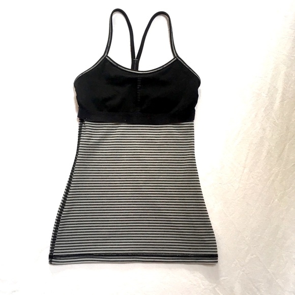 EUC Lululemon Power Y tank top w/ shelf bra size 2 - Picture 3 of 4